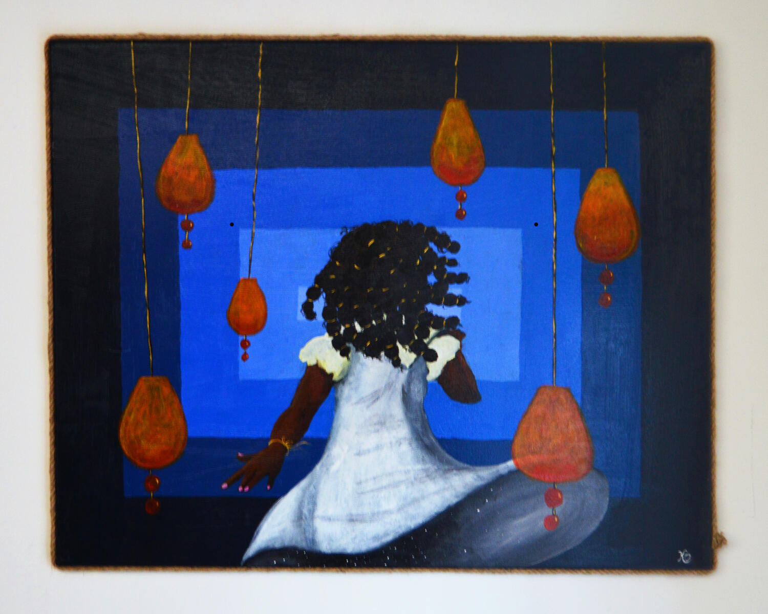 &quot;spirited&quot; . 2024 . acrylic paint. &quot;30&quot; x 24&quot;.